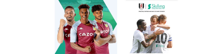 Skilling sponser Aston Villa FC og Fulham FC